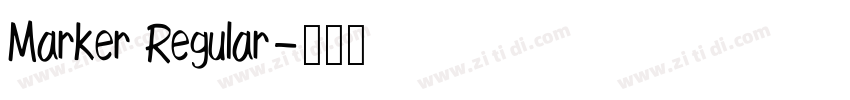 Marker Regular字体转换